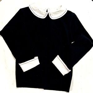 Alice & Olivia - Employed. 3/4 length sweater with removable collar - size M